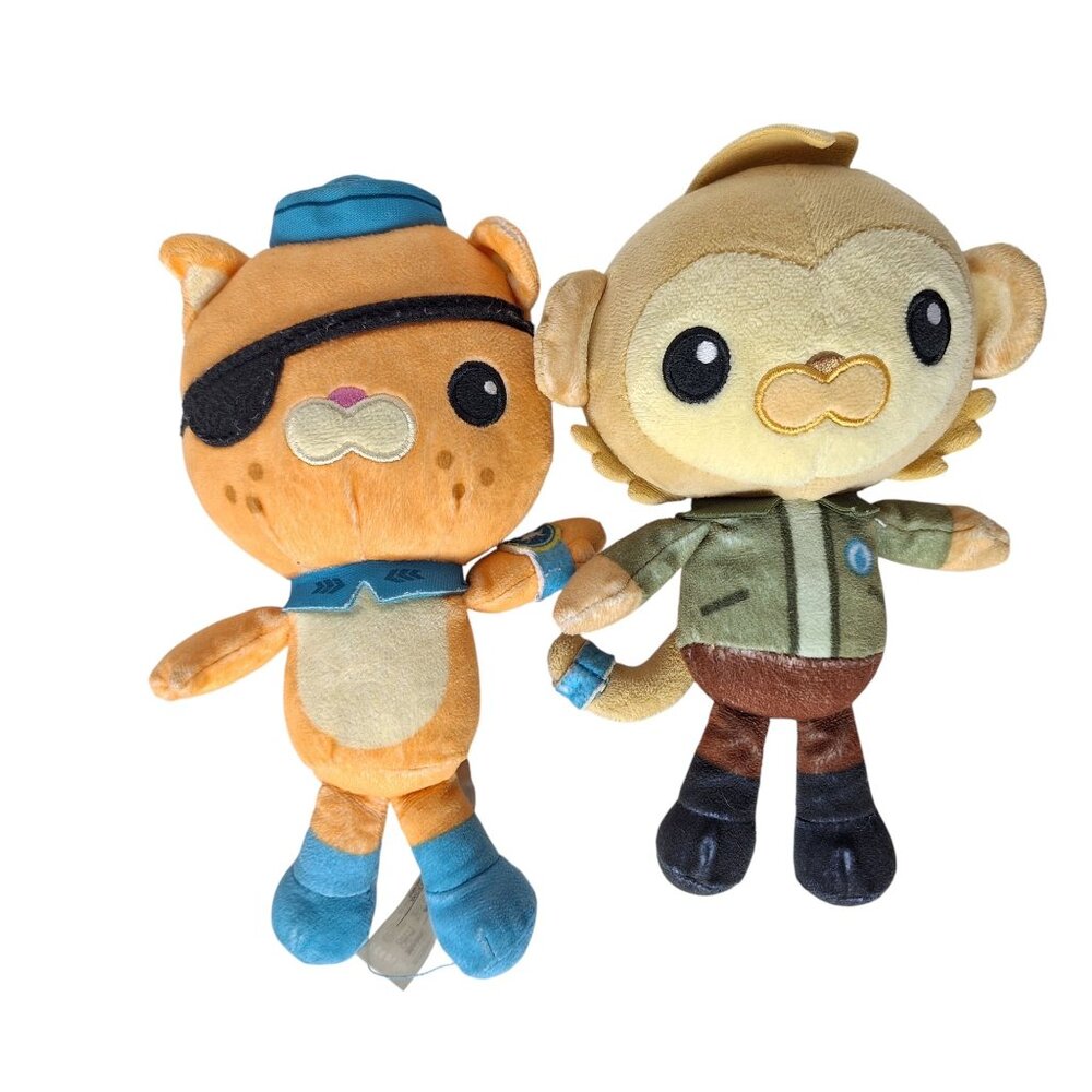 Octonauts Above Beyond Kwazii Paani Stuffed Animal Plush Set 8"